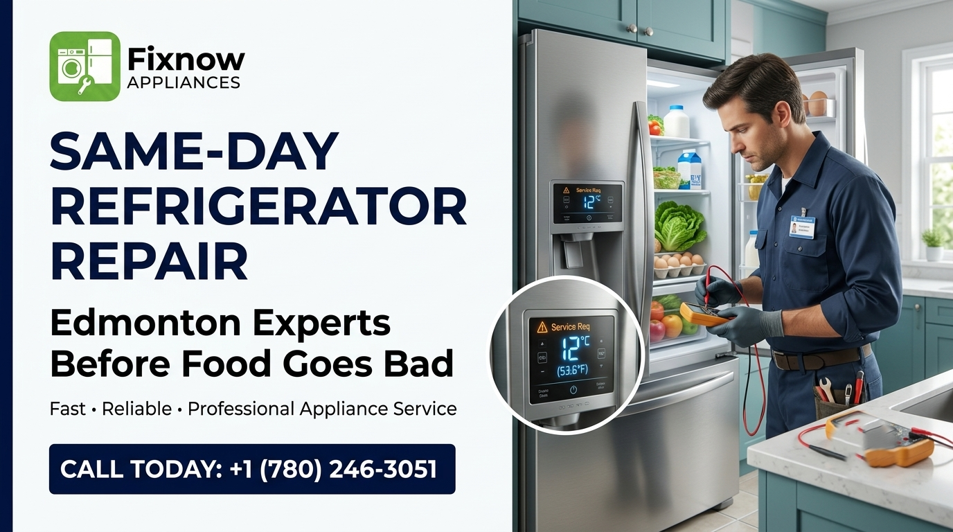 Same-Day Refrigerator Repair in Edmonton | FixNow Appliances